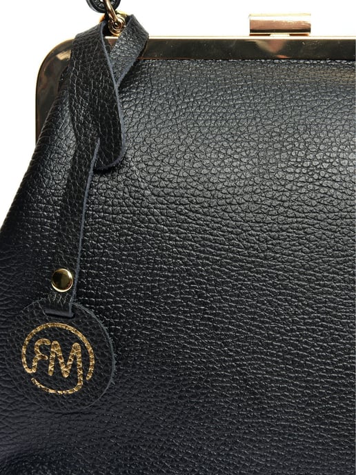 Roberta M Negro Bolso de cuero - Image 3