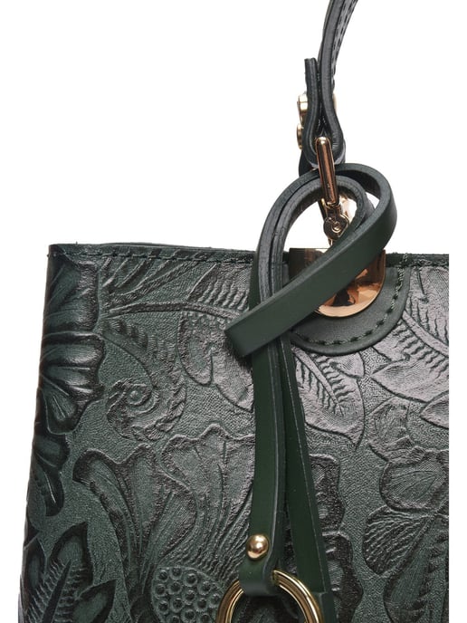 Anna Luchini Verde Bolso de cuero - Image 3