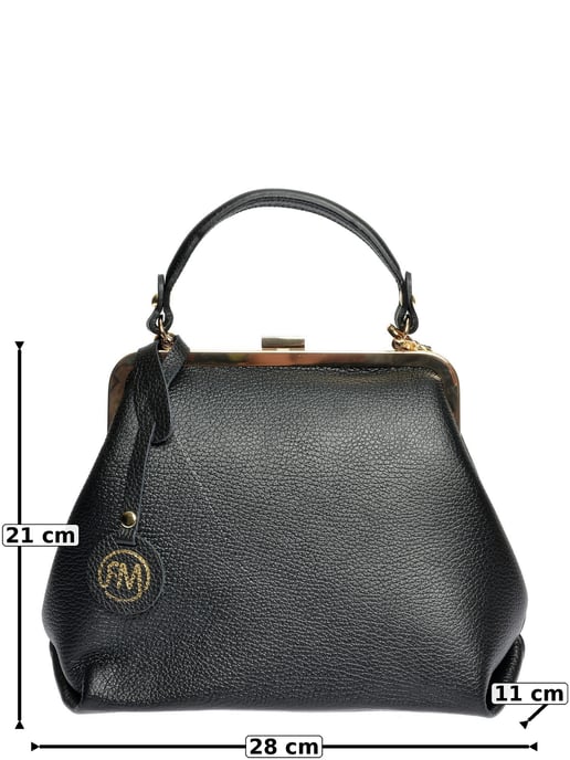 Roberta M Negro Bolso de cuero - Image 6