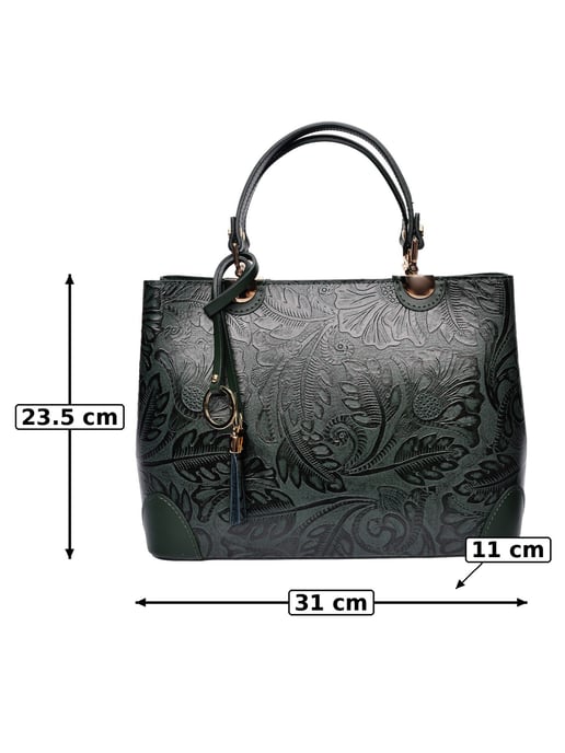 Anna Luchini Verde Bolso de cuero - Image 6