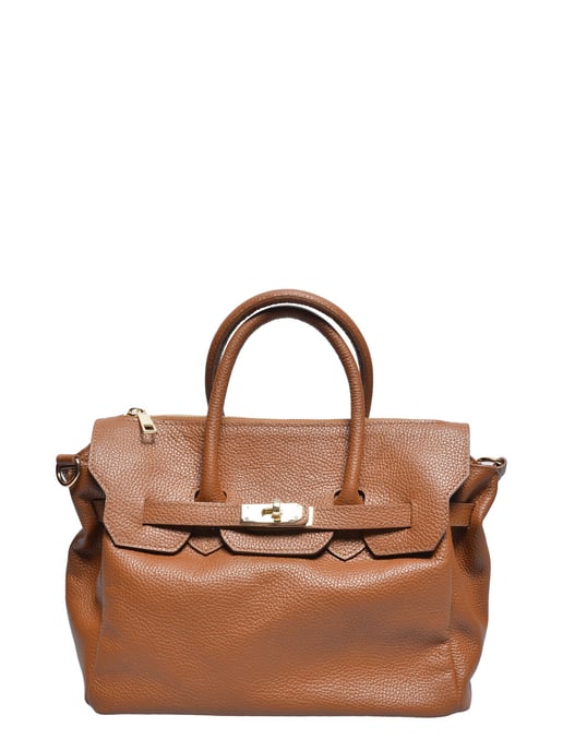 Luisa Vannini COGNAC Bolso de cuero - Image 1