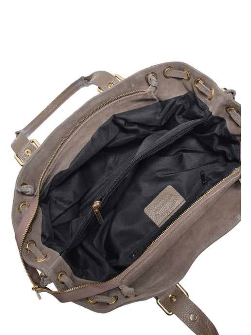 Anna Luchini Beige Bolso de cuero - Image 4