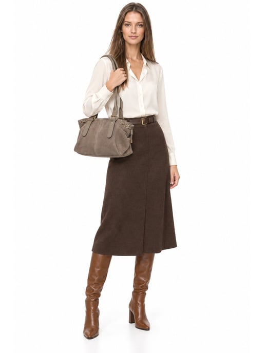 Anna Luchini Beige Bolso de cuero - Image 6