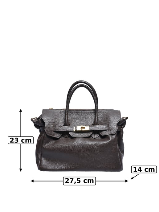 Luisa Vannini Bicolor Bolso de cuero - Image 5