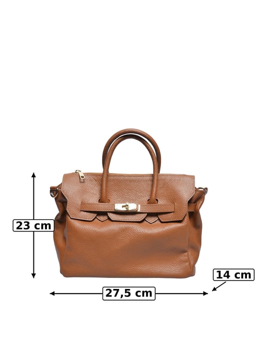 Luisa Vannini COGNAC Bolso de cuero - Image 5