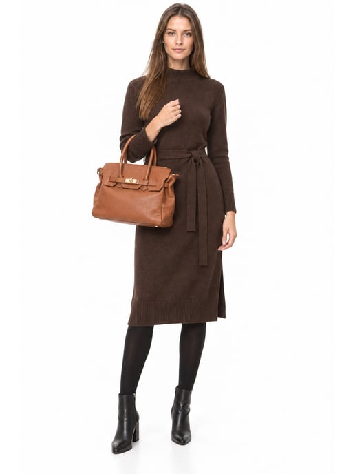 Luisa Vannini COGNAC Bolso de cuero - Image 6