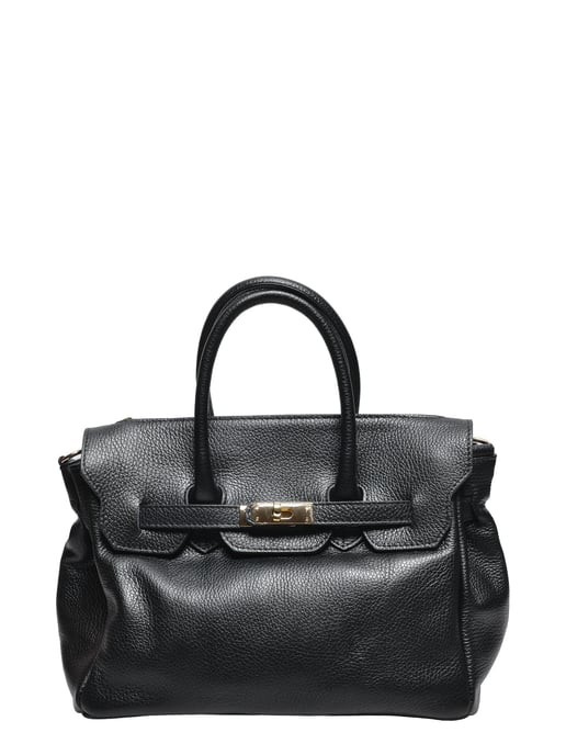 Luisa Vannini NEGRO Bolso de cuero - Image 1