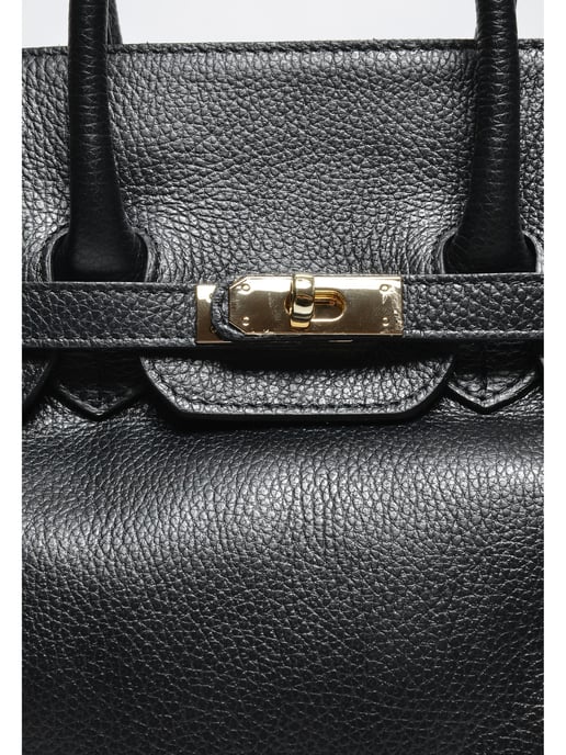 Luisa Vannini NEGRO Bolso de cuero - Image 3