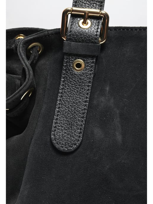 Anna Luchini Negro Bolso de cuero - Image 3