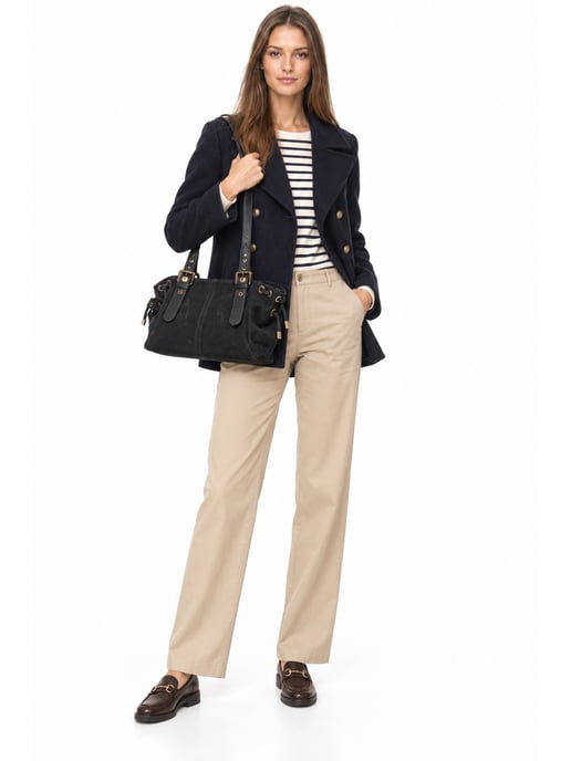 Anna Luchini Negro Bolso de cuero - Image 6