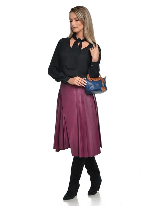 Roberta M Azul Bolso de cuero - Image 5