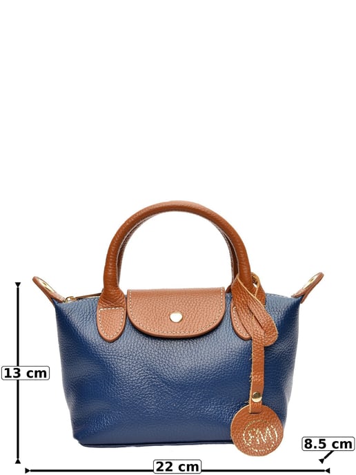 Roberta M Azul Bolso de cuero - Image 6