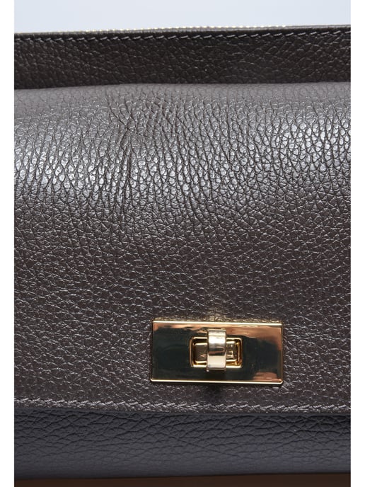 Luisa Vannini Bicolor Bolso de cuero - Image 3