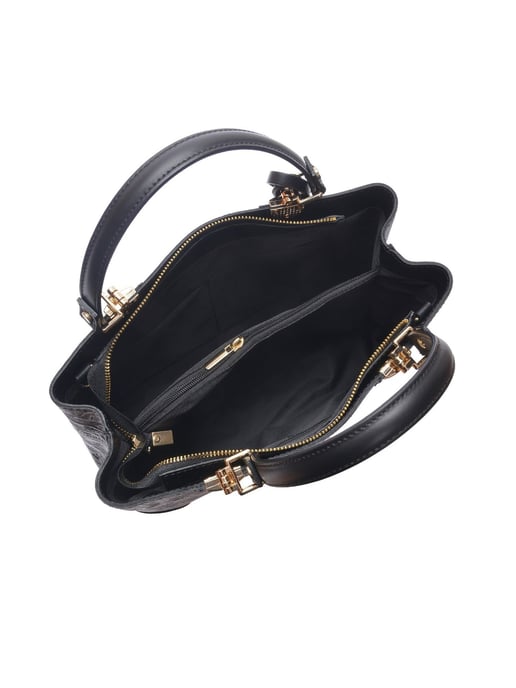 Anna Luchini Negro Bolso de cuero - Image 4