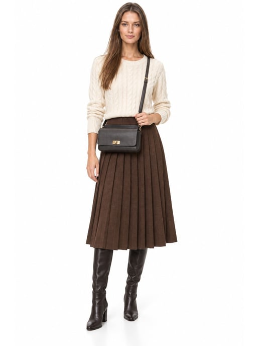 Luisa Vannini Bicolor Bolso de cuero - Image 6