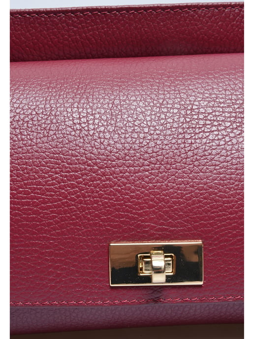 Luisa Vannini BURDEOS Bolso de cuero - Image 3