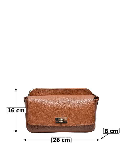 Luisa Vannini COGNAC Bolso de cuero - Image 5