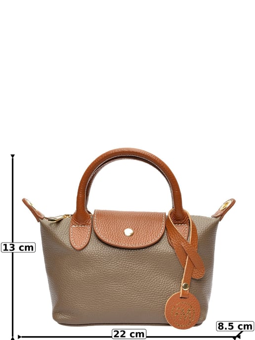 Roberta M Beige Bolso de cuero - Image 6