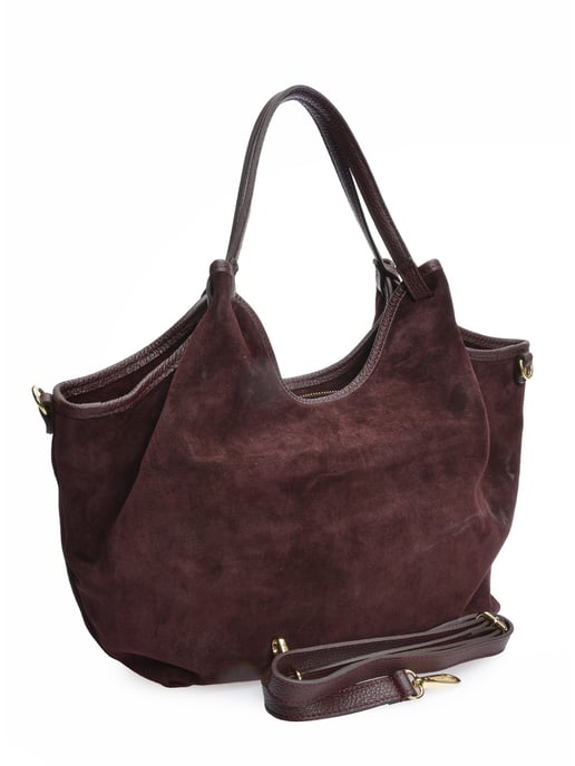 Anna Luchini Borgoña Bolso de cuero - Image 2