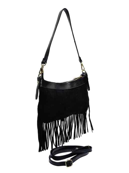 Anna Luchini Negro Bolso de cuero - Image 2