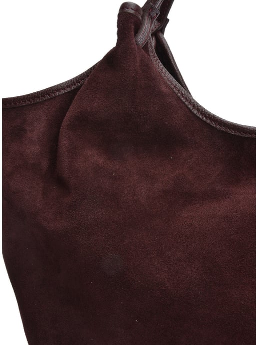 Anna Luchini Borgoña Bolso de cuero - Image 3