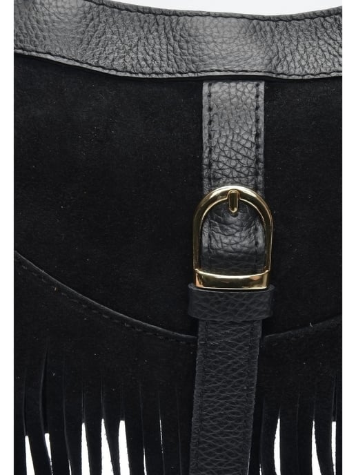 Anna Luchini Negro Bolso de cuero - Image 3