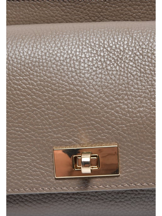 Luisa Vannini Beige Bolso de cuero - Image 3