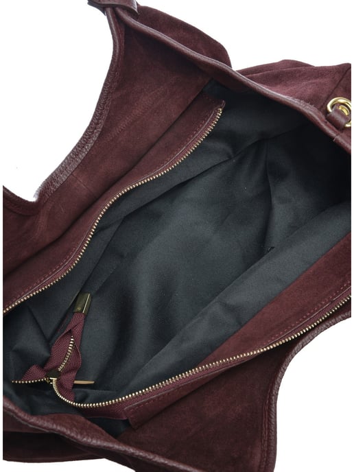 Anna Luchini Borgoña Bolso de cuero - Image 4