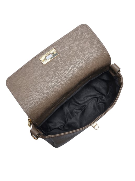 Luisa Vannini Beige Bolso de cuero - Image 4