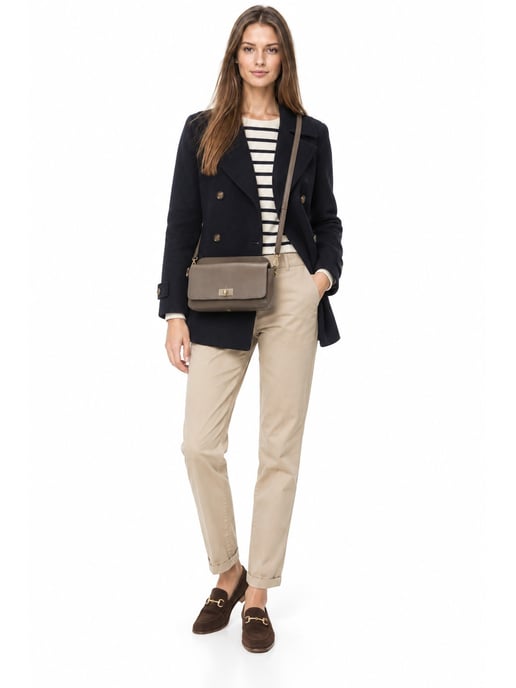 Luisa Vannini Beige Bolso de cuero - Image 6