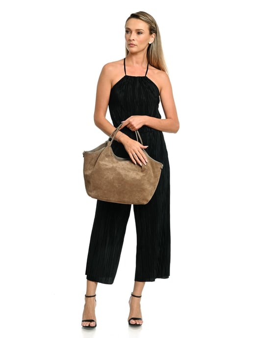 Anna Luchini Beige Bolso de cuero - Image 5
