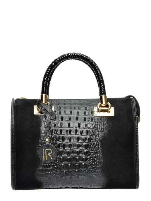 Isabella Rhea Negro Bolso de cuero - Image 1