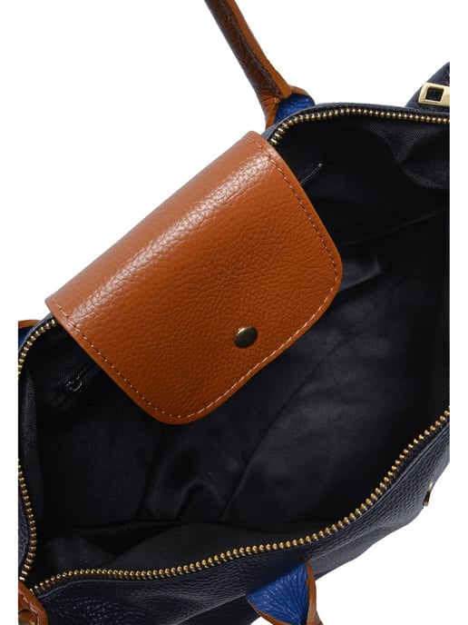 Anna Luchini Azul Bolso de cuero - Image 4