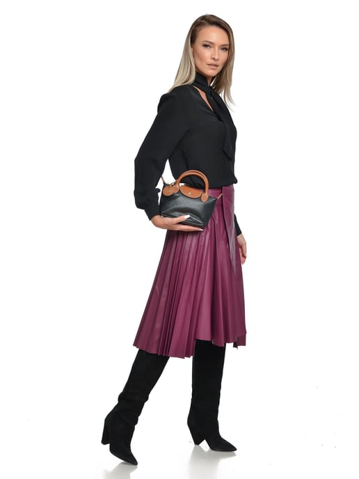 Roberta M Negro Bolso de cuero - Image 5