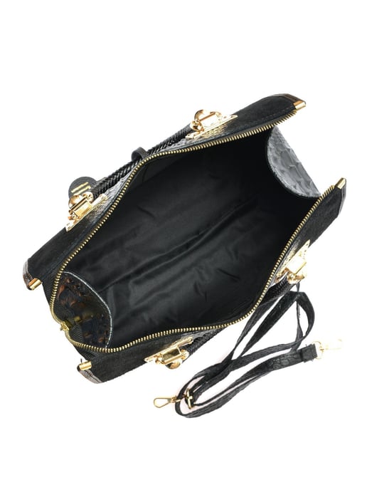 Isabella Rhea Negro Bolso de cuero - Image 4
