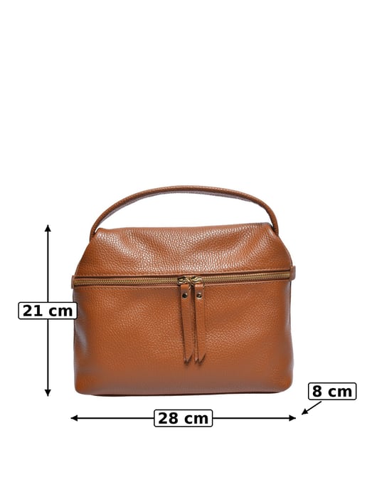 Luisa Vannini COGNAC Bolso de cuero - Image 5