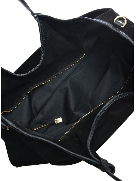 Anna Luchini Negro Bolso de cuero - Image 4