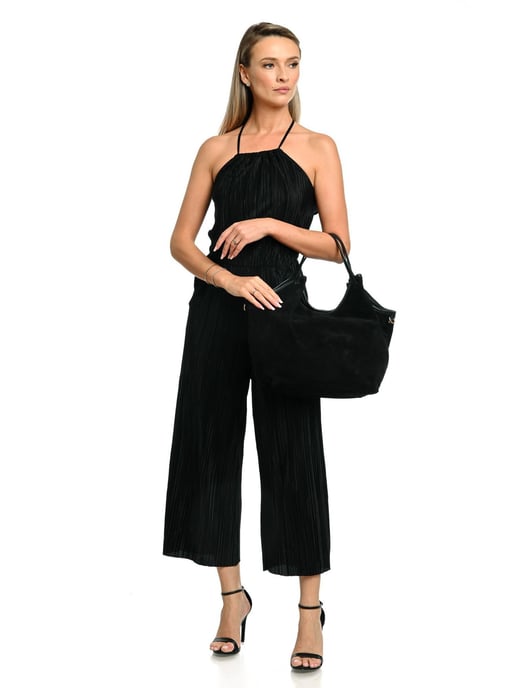 Anna Luchini Negro Bolso de cuero - Image 5