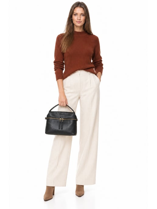 Luisa Vannini NEGRO Bolso de cuero - Image 6