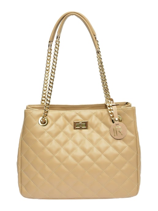 Isabella Rhea Beige Bolso de cuero - Image 1