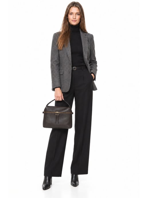 Luisa Vannini Bicolor Bolso de cuero - Image 6