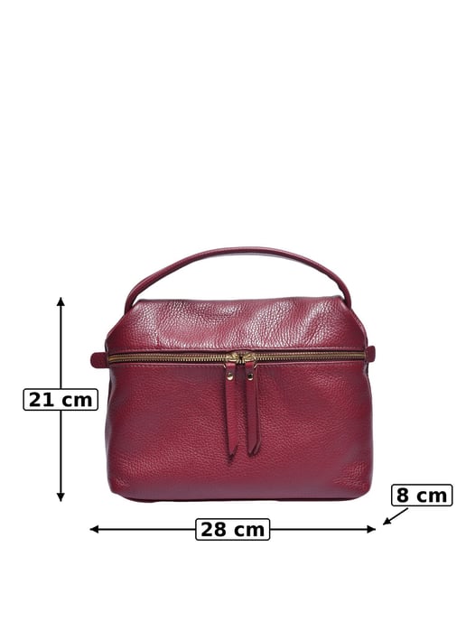 Luisa Vannini BURDEOS Bolso de cuero - Image 5