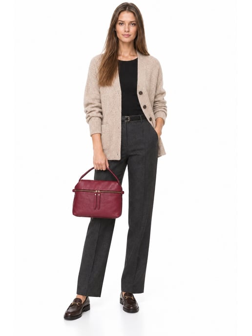 Luisa Vannini BURDEOS Bolso de cuero - Image 6
