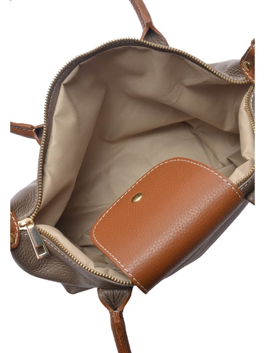 Anna Luchini Beige Bolso de cuero - Image 4