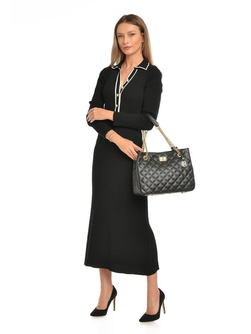Isabella Rhea Negro Bolso de cuero - Image 5