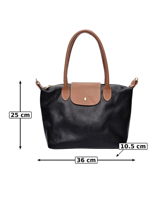 Anna Luchini Negro Bolso de cuero - Image 6