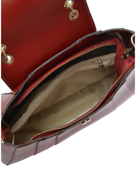 Isabella Rhea Rojo Bolso de cuero - Image 4