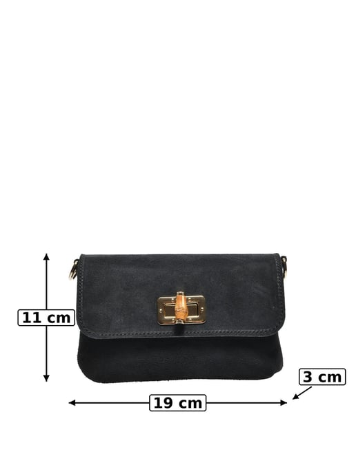 Luisa Vannini NEGRO Bolso de cuero - Image 5