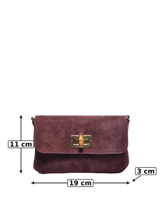 Luisa Vannini BURDEOS Bolso de cuero - Image 5