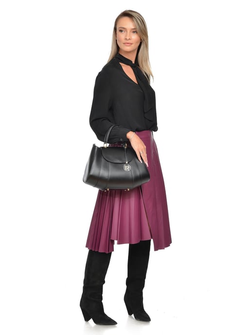 Isabella Rhea Negro Bolso de cuero - Image 5
